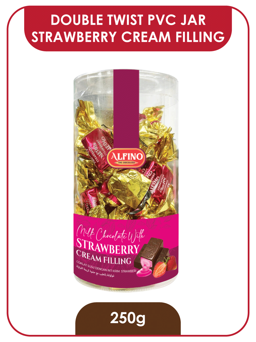 Strawberry-Double-Twist-Pvc-Jar